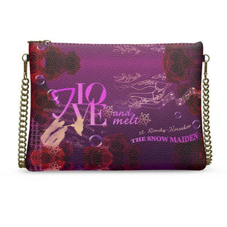 THE SNOW MAIDEN designer nappa leather crossbody bag - MORO DESIGN STUDIO