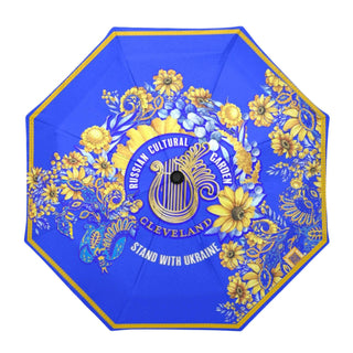Russian Cultural Garden Statement Umbrella - WE STAY WITH UKRAINE! - MORO DESIGN STUDIO