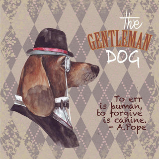 GENTLEMAN DOGS (4 Coasters) - Humor and Style for Dog Lovers - MORO DESIGN STUDIO