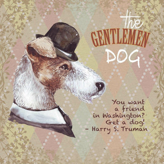 GENTLEMAN DOGS (4 Coasters) - Humor and Style for Dog Lovers - MORO DESIGN STUDIO