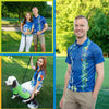 Argyle Motifs Golf Polo Shirt for Men - MORO DESIGN GIFTS