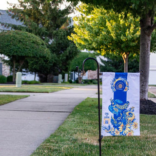 STAND WITH UKRAINE - Geauga West Rotary Club Garden Flag - MORO DESIGN STUDIO