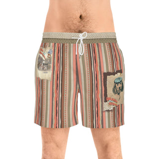 Men's Swim Shorts -  Vintage-Inspired Design. Style, Comfort and Adventure..