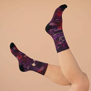 Artistic Gift Socks THE SNOW MAIDEN (unisex) - MORO DESIGN STUDIO