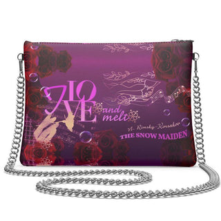 THE SNOW MAIDEN Cross-body Bag With Silver Chain - MORO DESIGN GIFTS