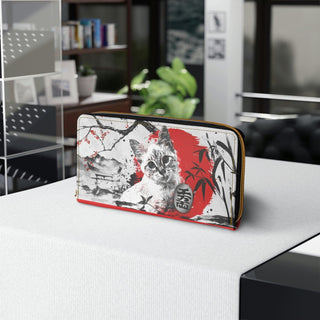 MY LUCKY CAT Zipper Wallet with Customized image - MORO DESIGN GIFTS