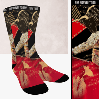 Artistic Gift Socks AH! BRAVO! TORO! - MORO DESIGN STUDIO