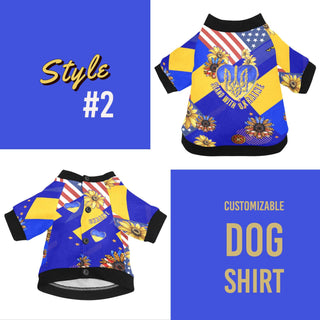 Patriotic Dog Shirt - Stand with Ukraine! - MORO DESIGN STUDIO