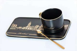 Gift for soulmates TASTE OF CLEVELAND - Two porcelain coffee/tea sets - MORO DESIGN STUDIO