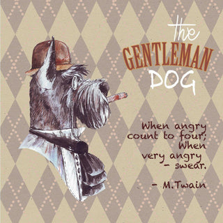 GENTLEMAN DOGS (4 Coasters) - Humor and Style for Dog Lovers - MORO DESIGN STUDIO