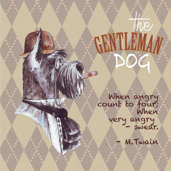 Coasters Set: THE GENTLEMAN DOG - MORO DESIGN GIFTS